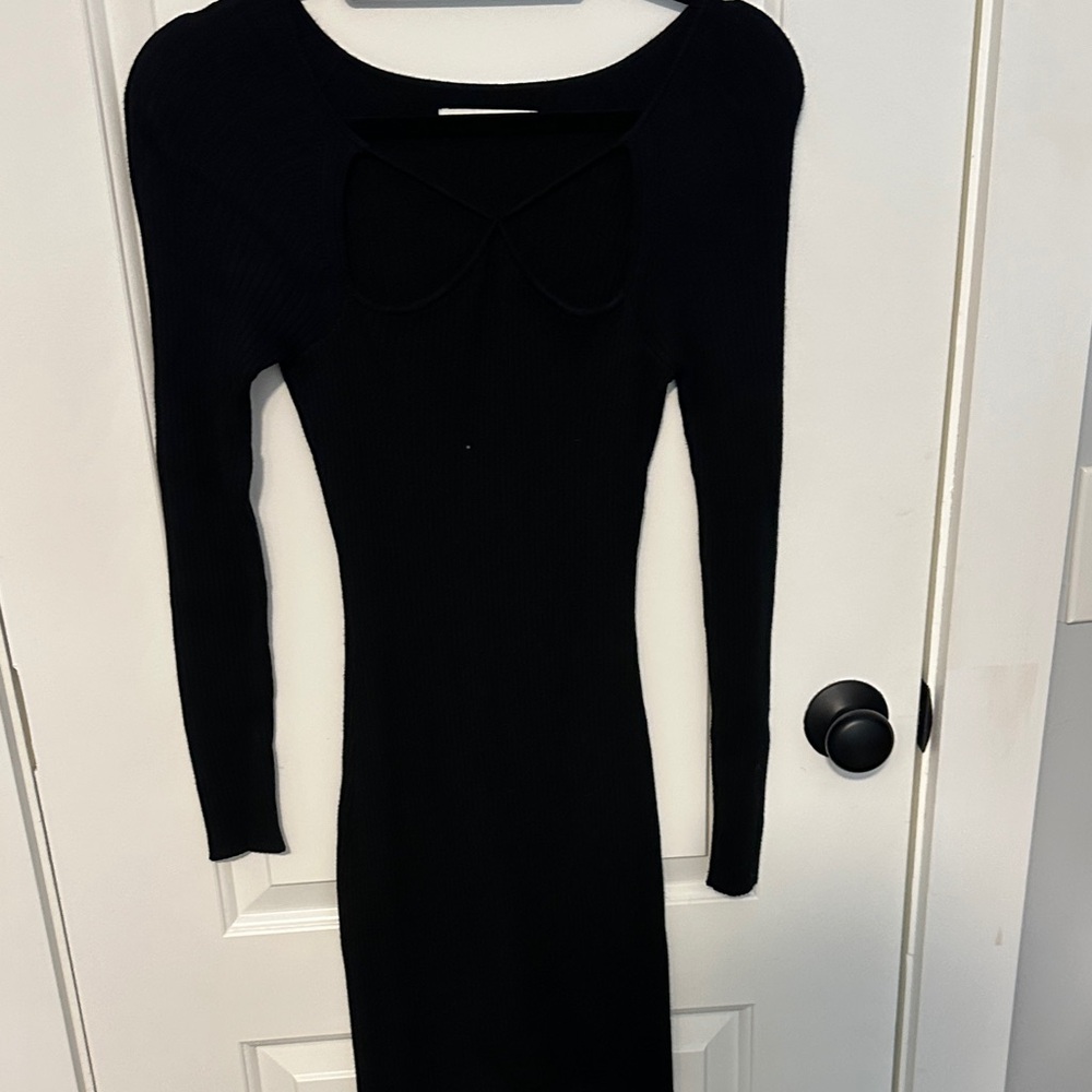 Abercrombie & Fitch Black Long Sleeve Dress